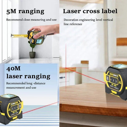 🔥New Best Seller 50% OFF⏳3-In-1 Infrared Laser Tape Measuring