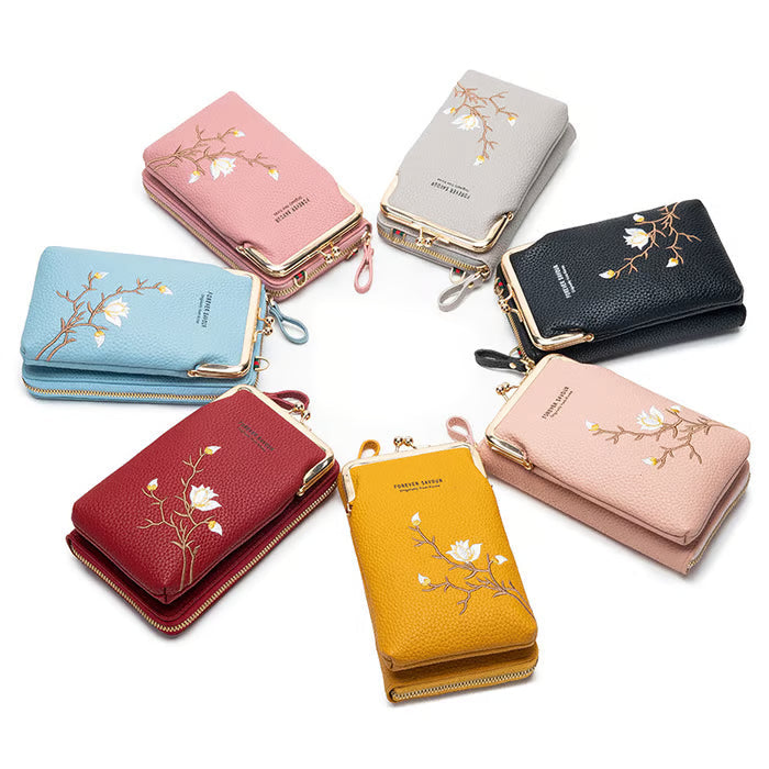 🔥2025 Hot Sale 50% OFF🔥Women Sling Cross-Body Wallet with Mobile Cell Phone Holder