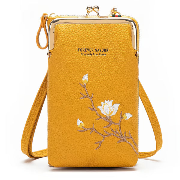 🔥2025 Hot Sale 50% OFF🔥Women Sling Cross-Body Wallet with Mobile Cell Phone Holder