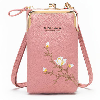 🔥2025 Hot Sale 50% OFF🔥Women Sling Cross-Body Wallet with Mobile Cell Phone Holder
