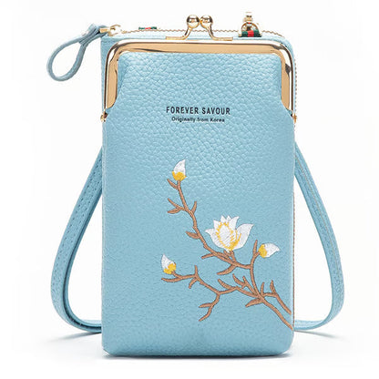 🔥2025 Hot Sale 50% OFF🔥Women Sling Cross-Body Wallet with Mobile Cell Phone Holder
