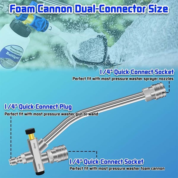 🔥High Quality ✨50% OFF 🔥Foam Cannon Dual-Connector Accessory