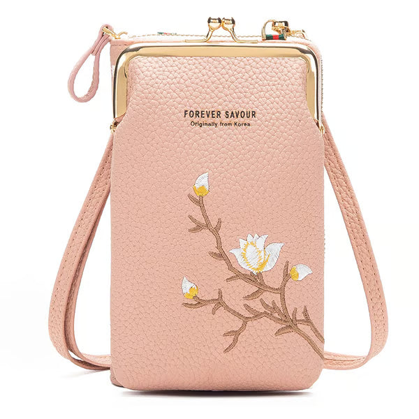 🔥2025 Hot Sale 50% OFF🔥Women Sling Cross-Body Wallet with Mobile Cell Phone Holder