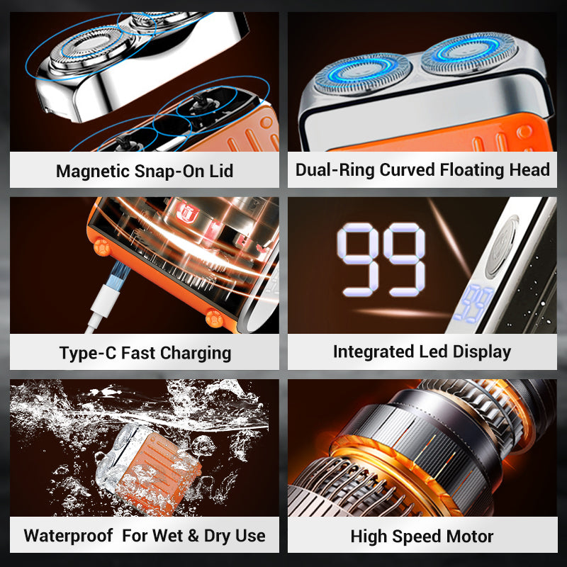🔥Hot Sale 50% OFF🔥Magnetic Rechargeable Electric Razor