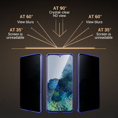 📱"Supports fingerprint unlock👆🔓Magnetic phone case with privacy screen for Samsung S21-S25 series