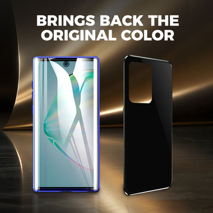 📱"Supports fingerprint unlock👆🔓Magnetic phone case with privacy screen for Samsung S21-S25 series