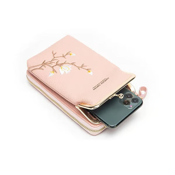 🔥2025 Hot Sale 50% OFF🔥Women Sling Cross-Body Wallet with Mobile Cell Phone Holder