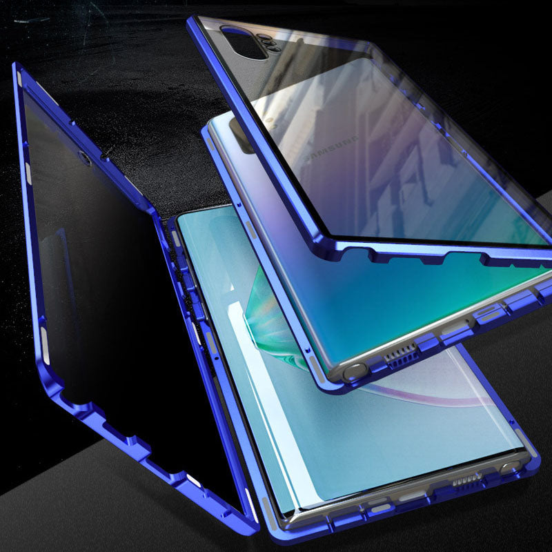 📱"Supports fingerprint unlock👆🔓Magnetic phone case with privacy screen for Samsung S21-S25 series