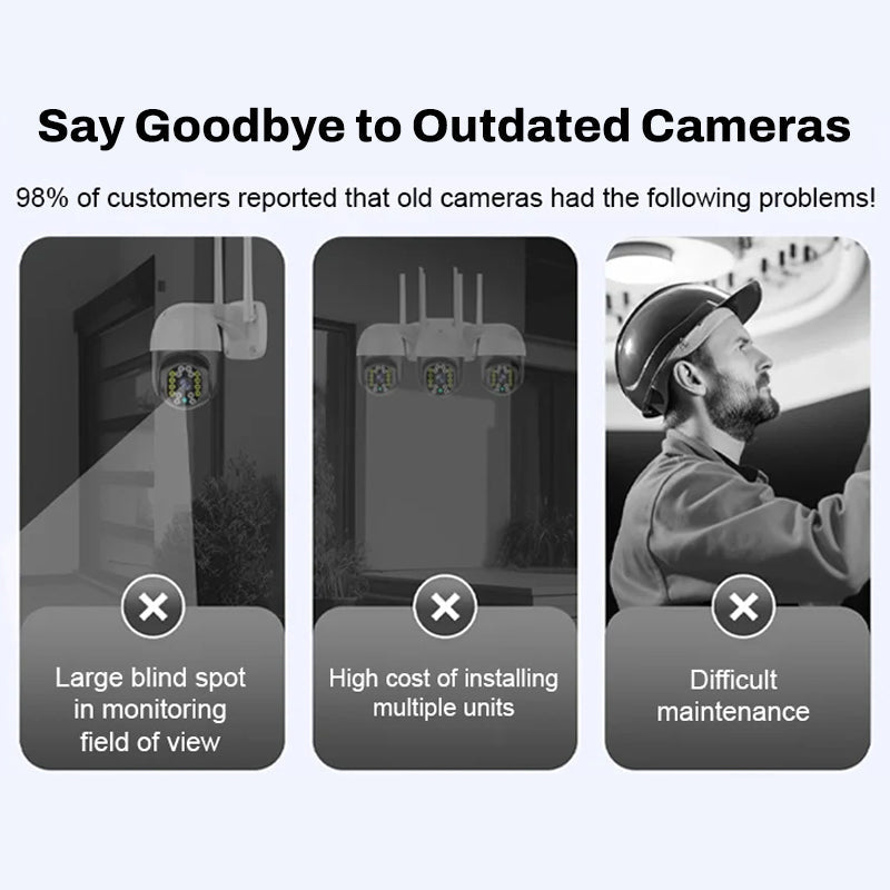 ✨Wireless night vision camera – Smart security around the clock
