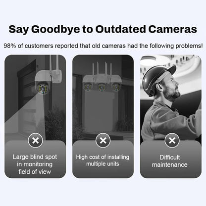 ✨Wireless night vision camera – Smart security around the clock