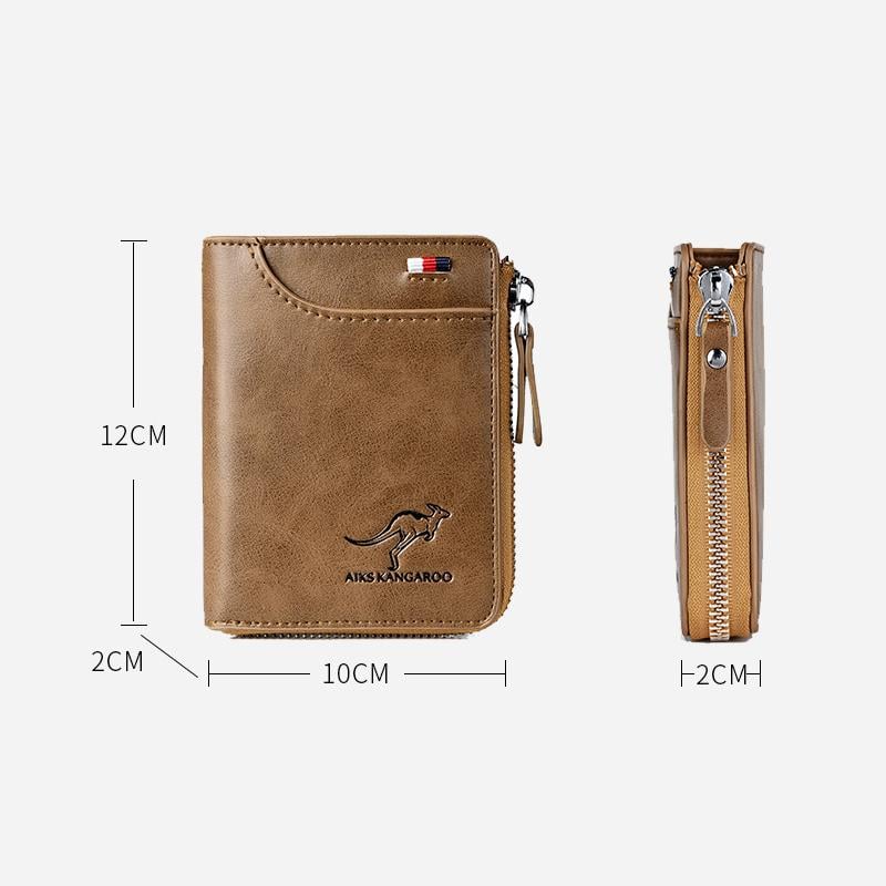 🎅Christmas Pre-sale🎁Men's Leather Zip Wallet (RFID Protected)✨