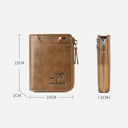 🎅Christmas Pre-sale🎁Men's Leather Zip Wallet (RFID Protected)✨