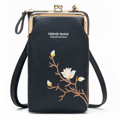 🔥2025 Hot Sale 50% OFF🔥Women Sling Cross-Body Wallet with Mobile Cell Phone Holder