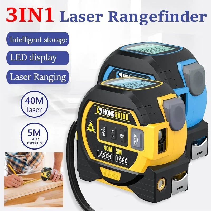 🔥New Best Seller 50% OFF⏳3-In-1 Infrared Laser Tape Measuring