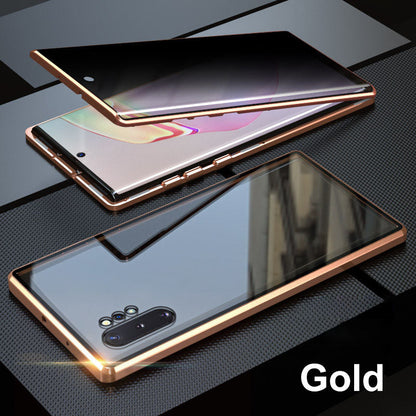 📱"Supports fingerprint unlock👆🔓Magnetic phone case with privacy screen for Samsung S21-S25 series