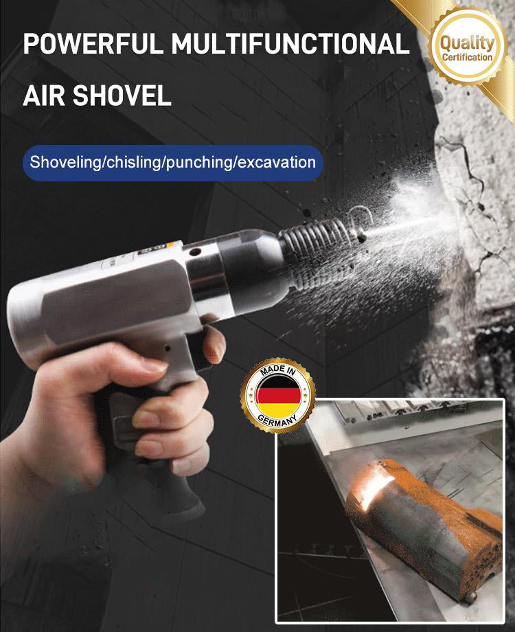 ⚒️Impact Derusting Pneumatic Chisel Vibrating Air Pick Spade Blade Derusting Gun