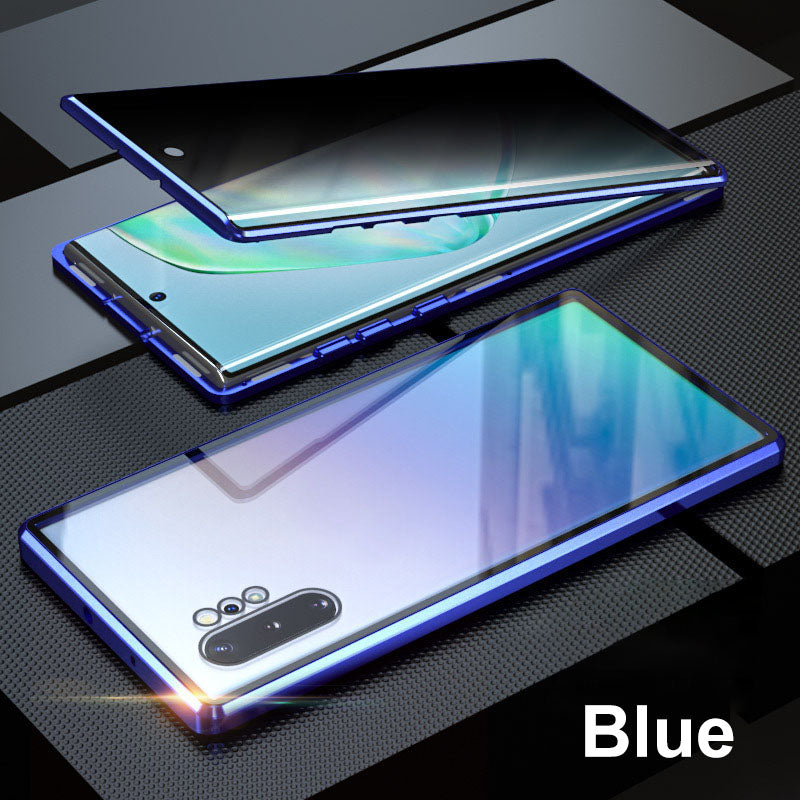 📱"Supports fingerprint unlock👆🔓Magnetic phone case with privacy screen for Samsung S21-S25 series
