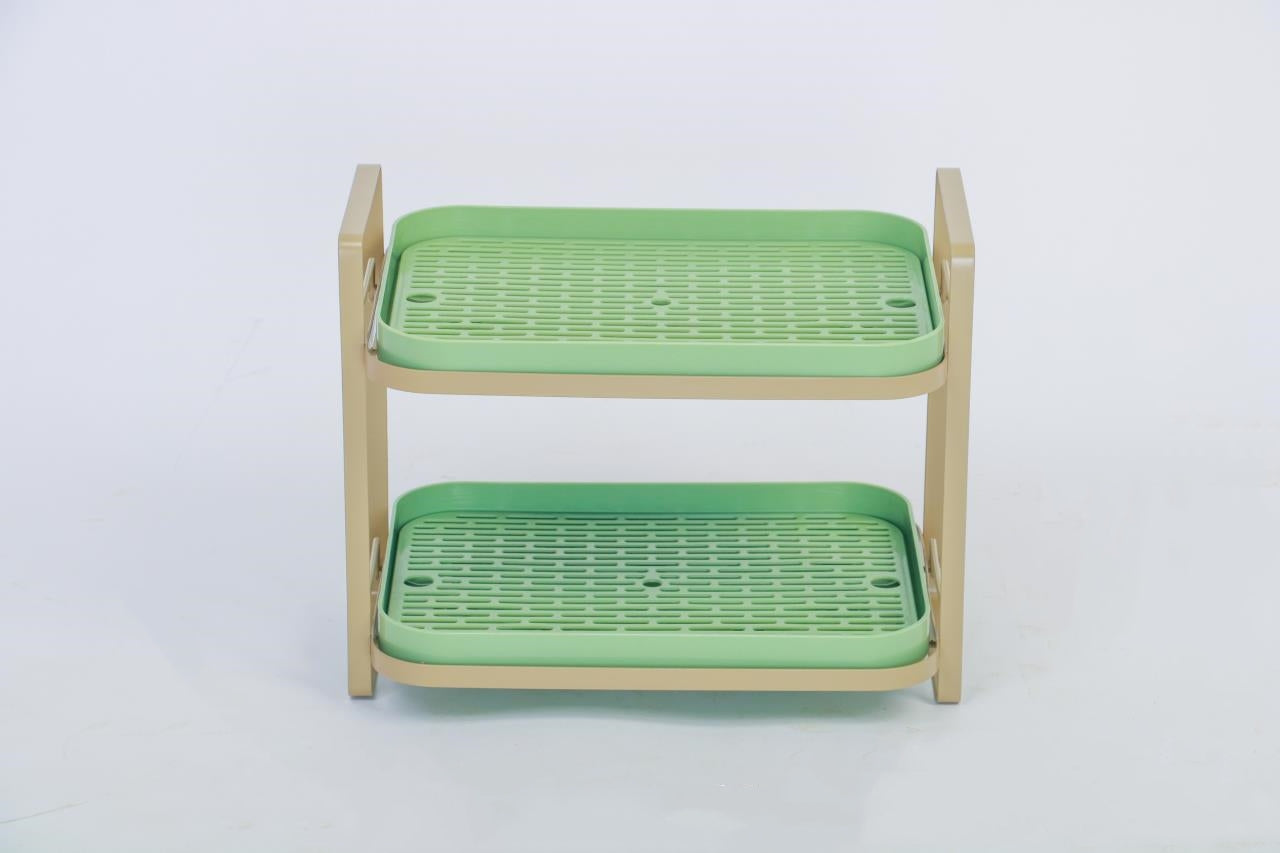 🔥Home essentials🔥Double layer drain tray storage rack