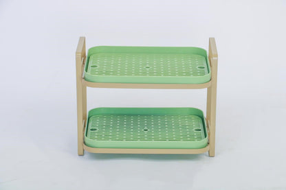 🔥Home essentials🔥Double layer drain tray storage rack