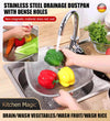 🔥Home Essentials✨Stainless Steel Dense Hole Drain Dustpan
