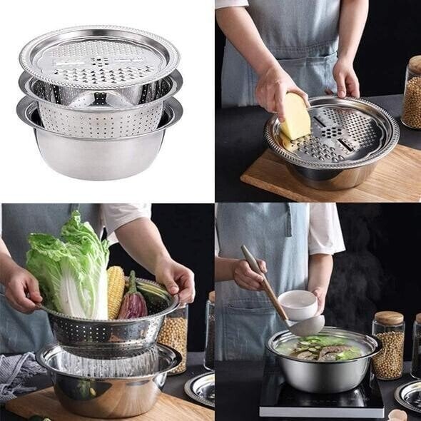 🔥Hot Sale 49% OFF🔥Germany Multifunctional stainless steel basin(💥 FREE SHIPPING💥)