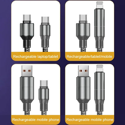 100W Fast Charging 4-in-1 Cable Type-C to Lightning（BUY 2 GET 1 FREE）