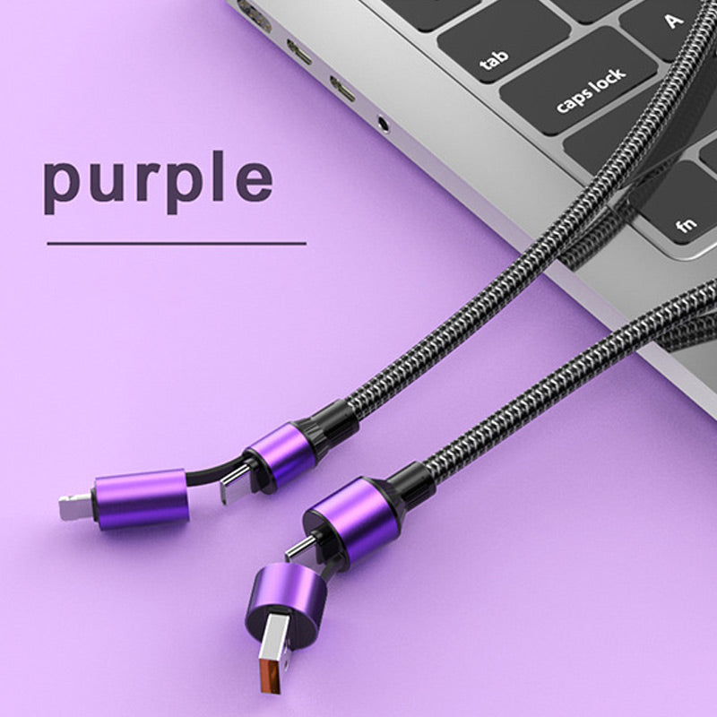 100W Fast Charging 4-in-1 Cable Type-C to Lightning（BUY 2 GET 1 FREE）