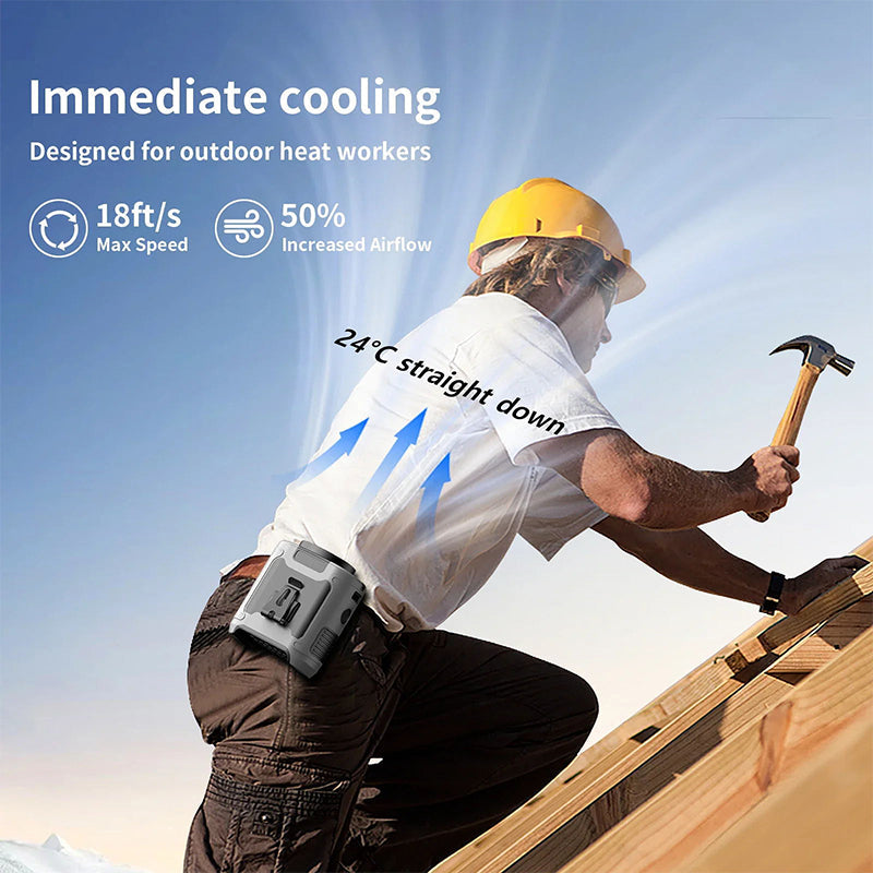 🔥Summer Hot Sale🔥Multi-Functional Powerful Anti-Drop Waist Clip Fan