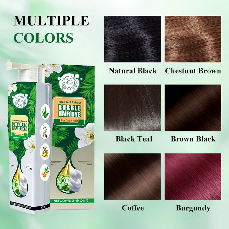 Pure Plant Extract Bubble Hair Dye For Gray Hair🔥Limited time buy more get more free offer🔥
