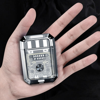 🎁2025 Hot Sale - 50% OFF😍Mini Transparent Body Dual Head Magnetic Electric Shaver