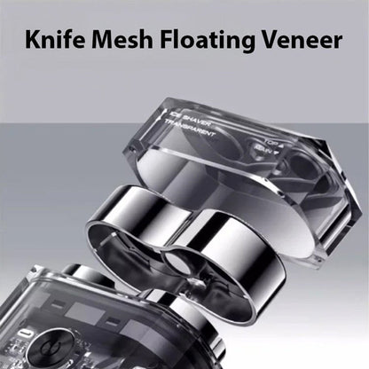 🎁2025 Hot Sale - 50% OFF😍Mini Transparent Body Dual Head Magnetic Electric Shaver