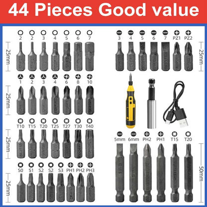 🔥Limited Time Offer🔥44-Piece Electric Screwdriver Set with Storage Box