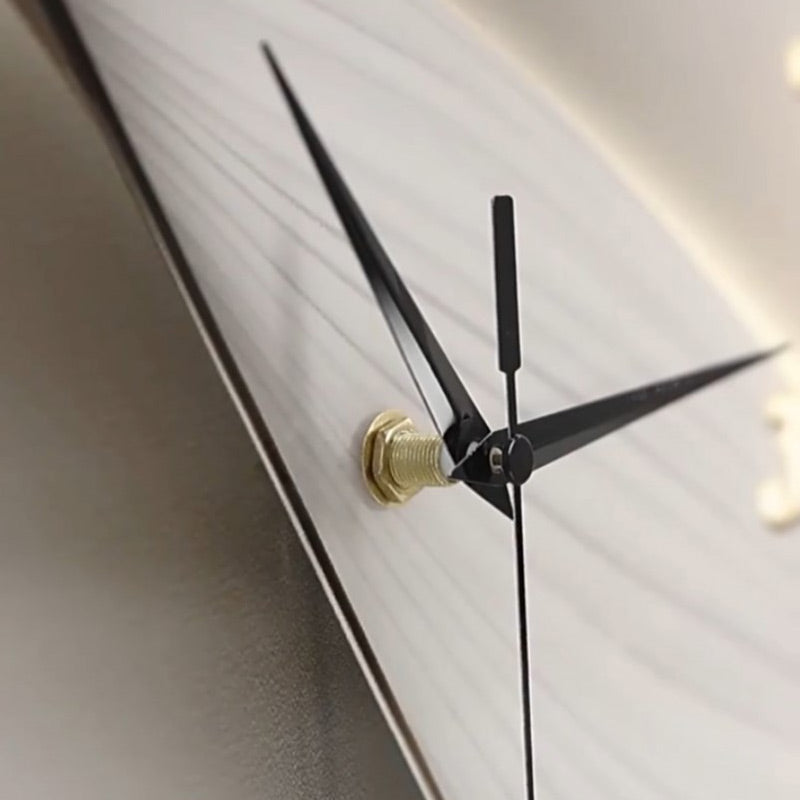 No-Drill Minimalist Double-Sided Wall Clock Set