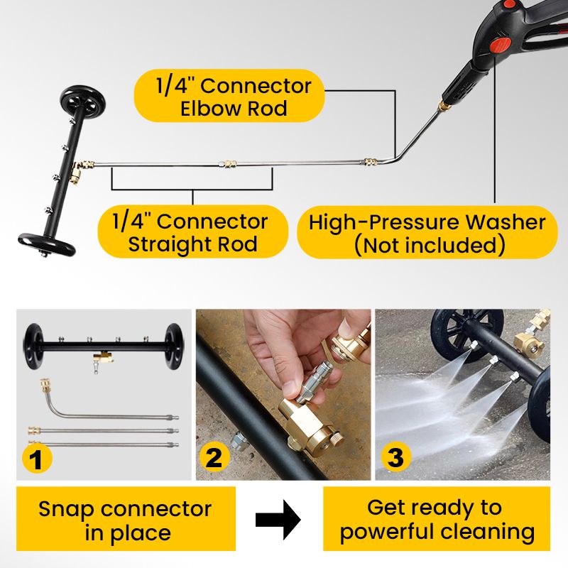 💥Hot Sale🍃Undercarriage Pressure Cleaner Water Broom
