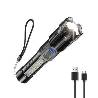 💥LAST DAY SALE 50% OFF💥Outdoor lighting white laser flashlight with cob warning side work light