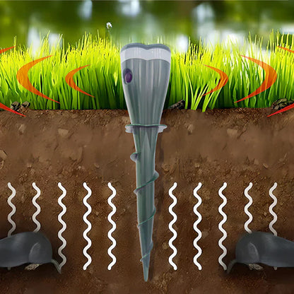 🌸Spring Sale 50% OFF☘️Solar Powered Waterproof Screw Mole Repellent