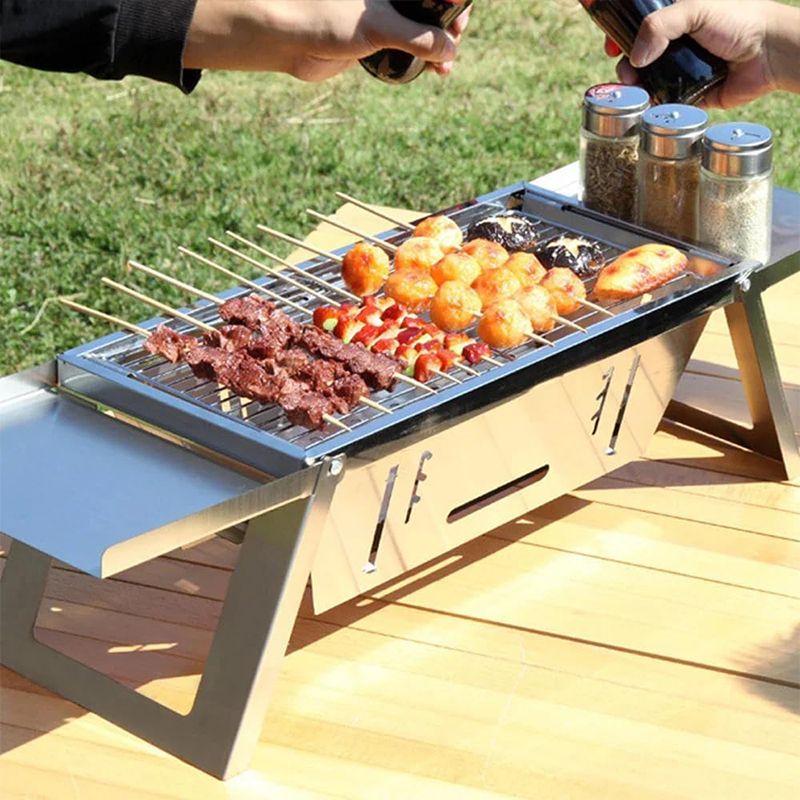 🔥Hot Sale 50% 0FF🔥Stainless Steel Folding Outdoor Barbecue（The more you buy, the higher the discount）