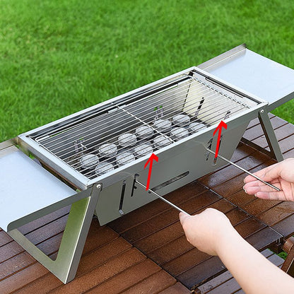 🔥Hot Sale 50% 0FF🔥Stainless Steel Folding Outdoor Barbecue（The more you buy, the higher the discount）