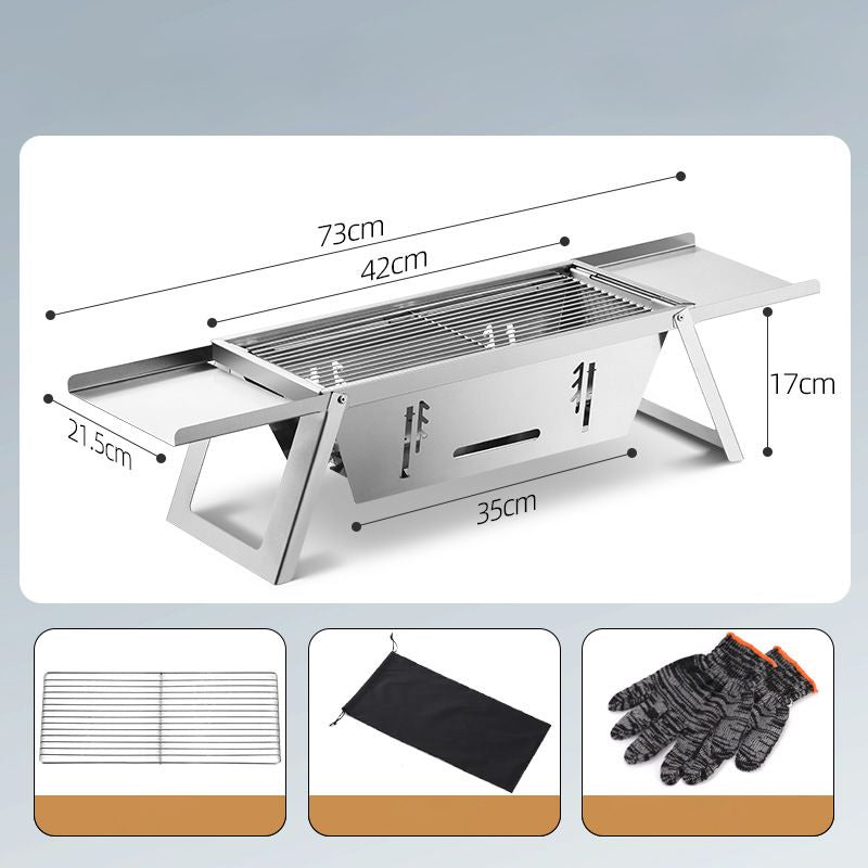 🔥Hot Sale 50% 0FF🔥Stainless Steel Folding Outdoor Barbecue（The more you buy, the higher the discount）
