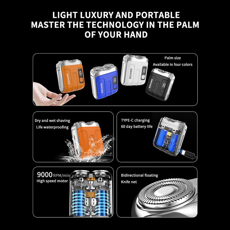 🔥2025 HOT SALE 50% OFF🔥🥸Portable Mini Men's Electric Shaver