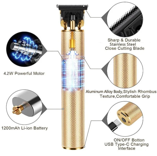 🔥2025 Hot Sale 50% OFF🎁Cordless Zero Gapped Trimmer Hair Clipper