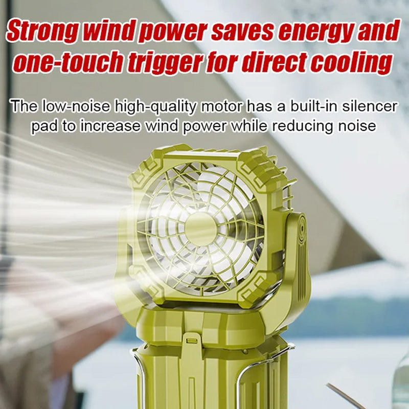 💖Limited Time 50% OFF💡Solar LED Strong Light Outdoor Fan Lantern🔋