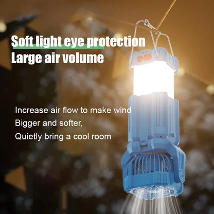 💖Limited Time 50% OFF💡Solar LED Strong Light Outdoor Fan Lantern🔋