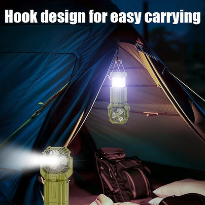 💖Limited Time 50% OFF💡Solar LED Strong Light Outdoor Fan Lantern🔋