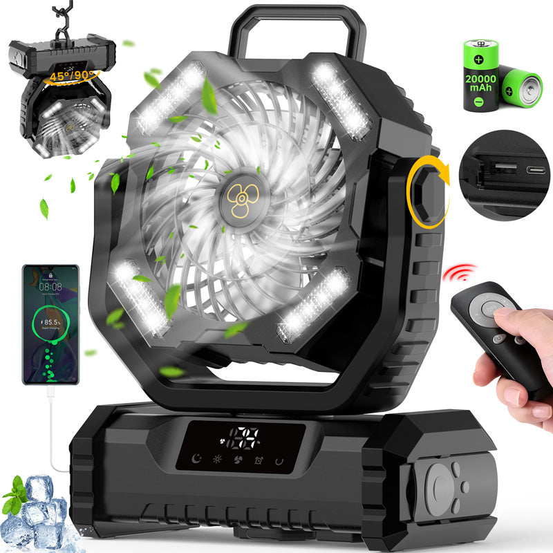 🔥Hot Sale 50% OFF🎁Portable Oscillating Fan with Remote Control