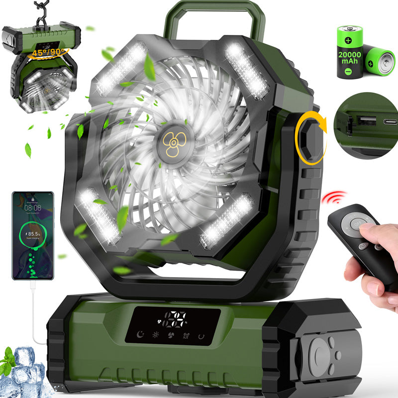 🔥Hot Sale 50% OFF🎁Portable Oscillating Fan with Remote Control