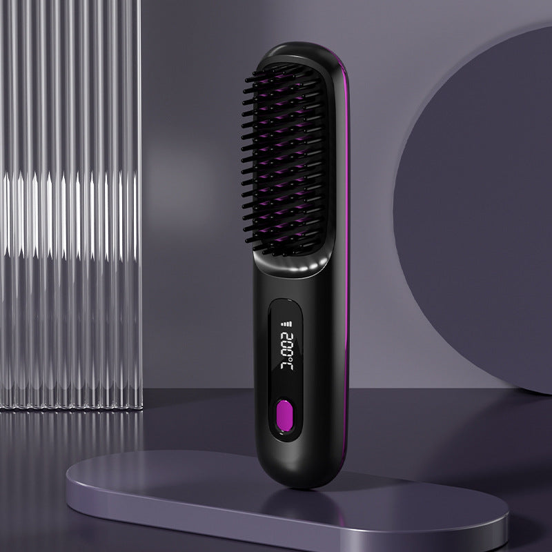 🔥2025 Hot Sale - 70% OFF🎁Wireless Ceramic Heating Hair Straightening Comb